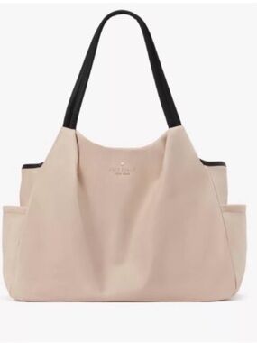 kate spade Blush Pink Tote with Black Straps
